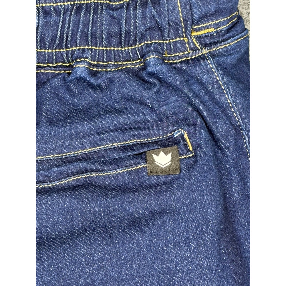 Kingz Kimonos Denim Joggers A5 Blue Jiu Jitsu Grappling Pants Contrast Stitch - Picture 5 of 7